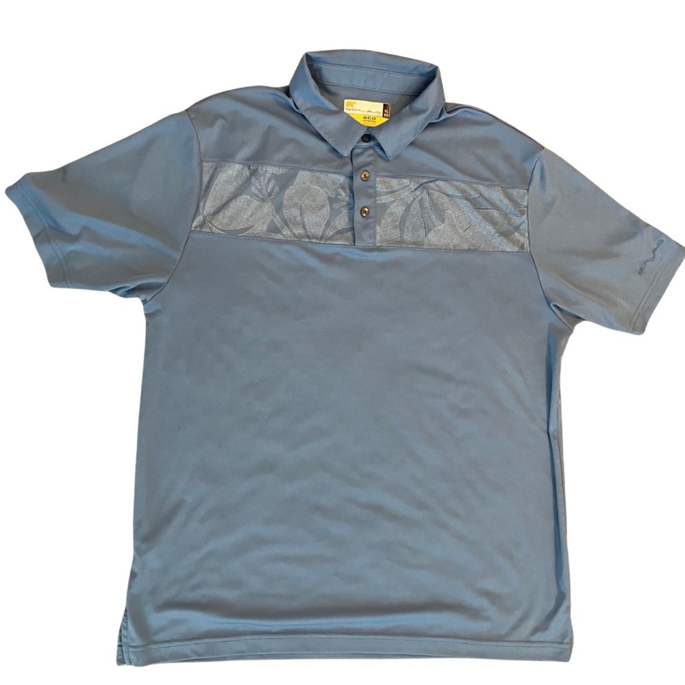 Nicklaus Eco Choice Golf Polo Shirt Men's XL Blue Short Sleeve Quick Dry